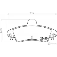 Тормозные колодки, дисковые, комплект PAGID 4KFDS T1536 Ford Mondeo 1 (FD, GBP) Хэтчбек 2.0 i 16V 4x4 136 л.с. 1993 – 1996 2341 0