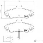 Тормозные колодки, дисковые, комплект PAGID 23411 Ford Mondeo 1 (FD, GBP) Хэтчбек 2.0 i 16V 4x4 136 л.с. 1993 – 1996 23 410 T1537