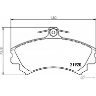 Тормозные колодки, дисковые, комплект PAGID 2 1920 T1564 Mitsubishi Colt 6 (Z3, Z2) Хэтчбек 1.5 (Z23) 105 л.с. 2006 – 2012 8694D1494