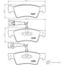 Тормозные колодки, дисковые, комплект PAGID T1609 24368 Volkswagen Touareg (7LA, 7L6, 7L7) 1 Внедорожник 4.2 FSI 314 л.с. 2007 – 2009 243 67