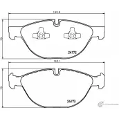 Тормозные колодки, дисковые, комплект PAGID Bmw X5 (F15) 3 Внедорожник 4.4 xDrive 50 i 452 л.с. 2013 – 2024 241 72 T1628 24173