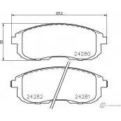 Тормозные колодки, дисковые, комплект PAGID T1654 24281 2428 0 Suzuki SX4 (GY) 1 Седан 2.0 AWD 146 л.с. 2007 – 2009