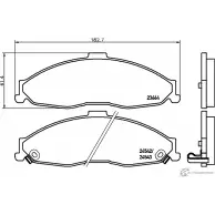 Тормозные колодки, дисковые, комплект PAGID Chevrolet Camaro 4 (GM F) Кабриолет 5.7 288 л.с. 1997 – 2002 T1705 23 664 24542