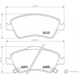 Тормозные колодки, дисковые, комплект PAGID T1726 Toyota Corolla (E150) 10 Седан 1.8 Flex (ZZE142) 136 л.с. 2007 – 2011 24590 2 4122