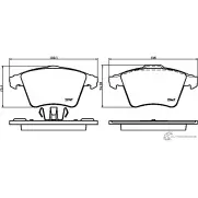 Тормозные колодки, дисковые, комплект PAGID Volkswagen Transporter (T5) 5 Автобус 2.5 112 л.с. 2003 – 2004 T1755 23749 2 3747