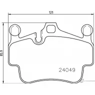 Тормозные колодки, дисковые, комплект PAGID Porsche Boxster (987) 2 Кабриолет 3.2 252 л.с. 2004 – 2005 7894BD1135 2404 9 T1799