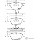 Тормозные колодки, дисковые, комплект PAGID Mercedes E-Class (S211) 3 Универсал 3.5 4 matic 279 л.с. 2004 – 2006 24722 2 1670 T1813
