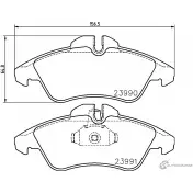 Тормозные колодки, дисковые, комплект PAGID 23991 2399 0 Mercedes Sprinter (903) 1 Кабина с шасси 2.5 310 D 95 л.с. 1996 – 2001 T1835