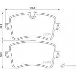 Тормозные колодки, дисковые, комплект PAGID T1955 2 4606 Audi A8 (D4) 3 Седан 25214