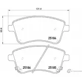 Тормозные колодки, дисковые, комплект PAGID T1973 25185 2 5184 1193396221