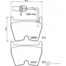Тормозные колодки, дисковые, комплект PAGID Audi A4 (B8) 4 Универсал 4.2 Rs4 Quattro 450 л.с. 2012 – 2015 T1982 2375 1 24888