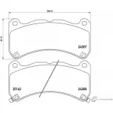 Тормозные колодки, дисковые, комплект PAGID 24307 163 0 5 Lexus IS (XE20) 2 Седан 5.0 IS F (USE20) 423 л.с. 2007 – 2013 T1999 24307