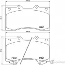 Тормозные колодки, дисковые, комплект PAGID 2524 0 25241 Nissan Patrol (Y62) 6 2010 – 2020 T2044