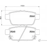 Тормозные колодки, дисковые, комплект PAGID 252 43 T2100 1193396530 25244