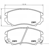 Тормозные колодки, дисковые, комплект PAGID T2103 Kia Magentis (GD, MS) 1 Седан 2.7 173 л.с. 2002 – 2005 23891 23891 178 0 5