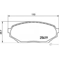Тормозные колодки, дисковые, комплект PAGID T2134 Mitsubishi Pajero Mini 25 419 YH1C4B