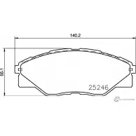 Тормозные колодки, дисковые, комплект PAGID T2178 2524 6 1193396674 8731D1523