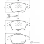 Тормозные колодки, дисковые, комплект PAGID T2293 Audi Q3 (8UB, G) 1 Кроссовер 2.0 Tfsi 200 л.с. 2014 – 2018 2433 3 24334