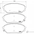 Тормозные колодки, дисковые, комплект PAGID 25 119 T2306 25889 Hyundai ix55 (EN) 1 Кроссовер 3.0 V6 CRDi 4WD 254 л.с. 2012 – 2012