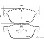 Тормозные колодки, дисковые, комплект PAGID 25070 T2310 2506 9 1193396903