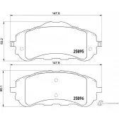 Тормозные колодки, дисковые, комплект PAGID Peugeot 308 2 (T9, 4C) Хэтчбек 1.6 Flex 173 л.с. 2015 – 2024 25896 T2313 25 895