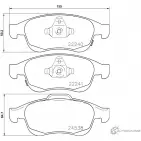 Тормозные колодки, дисковые, комплект PAGID 22241 T2445 22 240 Fiat 500X (334) 1 Кроссовер 1.4 LPG 120 л.с. 2017 – 2024