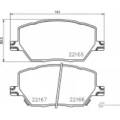 Тормозные колодки, дисковые, комплект PAGID T2447 Fiat 500X (334) 1 Кроссовер 2.4 182 л.с. 2015 – наст. время 22 165 22166