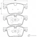 Тормозные колодки, дисковые, комплект PAGID 25 833 Peugeot 308 2 (T9, 4C) Хэтчбек 1.6 Flex 173 л.с. 2015 – 2024 25834 T2458