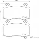 Тормозные колодки, дисковые, комплект PAGID 1193397129 23143 2314 2 T2459