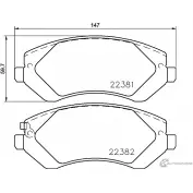 Тормозные колодки, дисковые, комплект PAGID 1193397283 T2538 223 81 22382