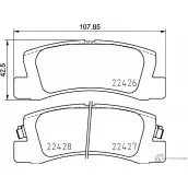 Тормозные колодки, дисковые, комплект PAGID 22427 1193397336 2 2426 T2573