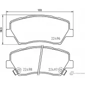 Тормозные колодки, дисковые, комплект PAGID T2587 22497 224 96 1193397365