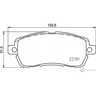 Тормозные колодки, дисковые, комплект PAGID 22 191 Ford KA Plus 1 (CDU, UK, FK) Хэтчбек 1.2 Ti VCT 85 л.с. 2016 – 2025 T2601 E0KDBEF