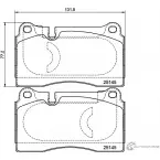 Тормозные колодки, дисковые, комплект PAGID T2651 ESYSO0 251 45 Seat Leon (5F) 3 2012 – 2019