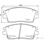 Тормозные колодки, дисковые, комплект PAGID YGD8A JYBX7 NN T2693 1437030020
