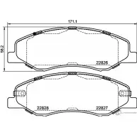 Тормозные колодки, дисковые, комплект PAGID T2760 ZLD3 THY 1437029980 YK733