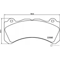 Тормозные колодки, дисковые, комплект PAGID INZ715T T2781 3P77X4 L 1437030038