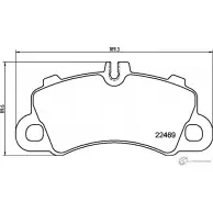 Тормозные колодки, дисковые, комплект PAGID T2786 0B725 U AZRNO 1437029947