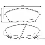 Тормозные колодки, дисковые, комплект PAGID 0L Y7A 6CZM3VC T2844 1437029994