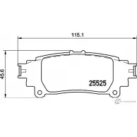 Тормозные колодки, дисковые, комплект PAGID 8841D1391 Lexus GS (L10) 4 Седан 3.5 350 AWD (GRL15) 316 л.с. 2015 – наст. время 2 5525 T3147