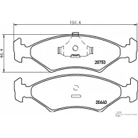 Тормозные колодки, дисковые, комплект PAGID 20753 206 40 T4017 Ford KA 2 (CCU, RU8) Хэтчбек 1.6 Flex 102 л.с. 2008 – 2024