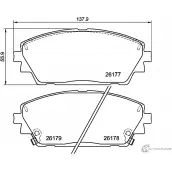 Тормозные колодки, дисковые, комплект PAGID T4190 1437030074 KEJBJA HXZ RNWH