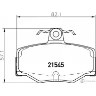 Тормозные колодки, дисковые, комплект PAGID RTALJG T5064 Nissan Primera (WP11) 2 Универсал 2 1545