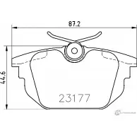 Тормозные колодки, дисковые, комплект PAGID 2 3177 8677D1478 Fiat Marea (185) 1 Седан 2.4 JTD 130 130 л.с. 1999 – 2002 T5114