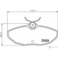 Тормозные колодки, дисковые, комплект PAGID 7679D806 234 24 T5133 Jaguar S-Type (X200) 1 Седан 3.0 234 л.с. 1999 – 2002