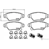 Тормозные колодки, дисковые, комплект PAGID T9066 Opel Astra (G) 2 Хэтчбек 1.8 (F08. F48) 110 л.с. 2003 – 2004 23 258 23259