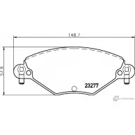 Тормозные колодки, дисковые, комплект PAGID 2327 7 Citroen C5 2 (RC, PF3) Хэтчбек 2.0 16V 143 л.с. 2005 – 2007 T9103 FMK4Z