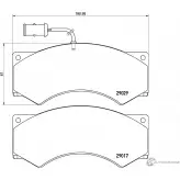 Тормозные колодки дисковые, комплект DON 2285435 CVP005 T5 3JCE 5028740158923