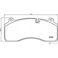 Тормозные колодки дисковые, комплект DON 2 9181 2285515 CVP102K C7NXWZE