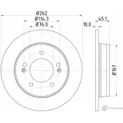 Тормозной диск DON G6N 4I 5028740975216 Kia Soul (SK) 3 1 PCD13192